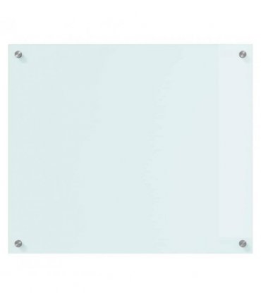 vidaXL Kitchen Backsplash Milk 70 x 60 cm Tempered Glass — Size: 70 x 60 x 0.8 cm