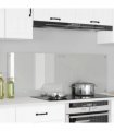 vidaXL Kitchen Backsplash 2 pcs Transparent 70 x 50 cm Tempered Glass — Size: 70 x 50 x 0.8 cm