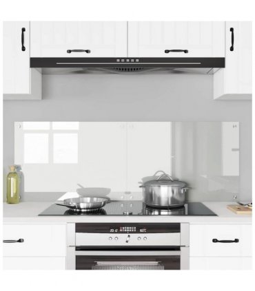 vidaXL Kitchen Backsplash 2 pcs Transparent 70 x 50 cm Tempered Glass — Size: 70 x 50 x 0.8 cm