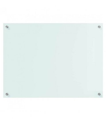 vidaXL Kitchen Backsplash Milk 80 x 60 cm Tempered Glass — Size: 80 x 60 x 0.8 cm