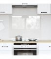 vidaXL Kitchen Backsplash Transparent 80 x 60 cm Tempered Glass — Size: 80 x 60 x 0.8 cm