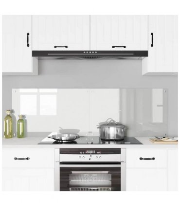 vidaXL Kitchen Backsplash 2 pcs Transparent 80 x 50 cm Tempered Glass — Size: 80 x 50 x 0.8 cm