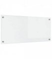 vidaXL Kitchen Backsplash Transparent 90 x 40 cm Tempered Glass — Size: 90 x 40 x 0.8 cm