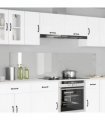 vidaXL Kitchen Backsplash 2 pcs Transparent 100 x 50 cm Tempered Glass — Size: 100 x 50 x 0.8 cm