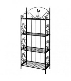 Plant Rack Square Black