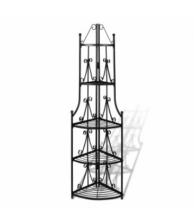 Corner Plant Rack Black