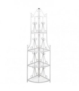 Corner Plant Rack White
