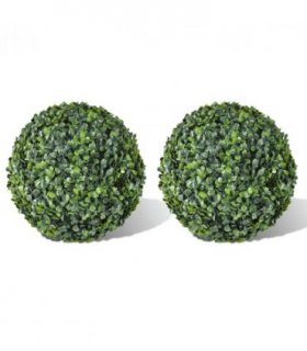 vidaXL Boxwood Ball Artificial Leaf Topiary Ball 35 cm 2 pcs