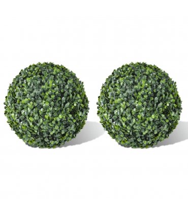 vidaXL Boxwood Ball Artificial Leaf Topiary Ball 35 cm 2 pcs