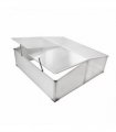 vidaXL Cold Frame 4 Lids 108x110x41 cm — Size: 108 x 41 x 110 cm