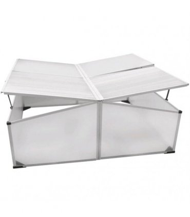 vidaXL Cold Frame 4 Lids 108x110x41 cm — Size: 108 x 41 x 110 cm
