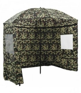 vidaXL Fishing Umbrella Camouflage 240 x 210 cm Oxford Polyester