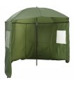 vidaXL Fishing Umbrella Yellow Army 240 x 210 cm Oxford Polyester