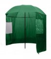 vidaXL Fishing Umbrella Green 240x210 cm — Size: 240 x 210 cm