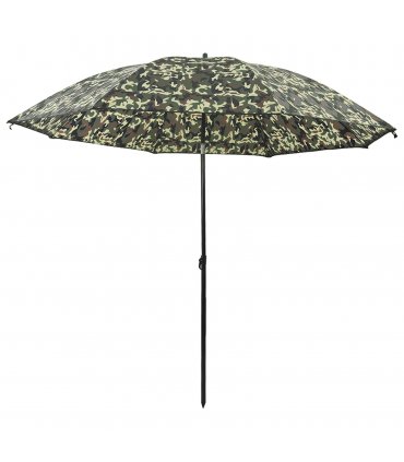 vidaXL Fishing Umbrella Camouflage 300 x 240 cm Oxford Polyester