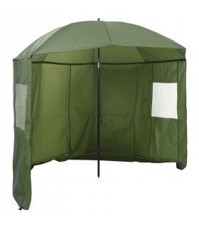 vidaXL Fishing Umbrella Yellow Army 220 x 185 cm Oxford Polyester