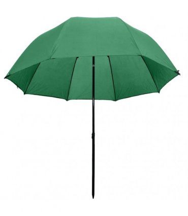 vidaXL Fishing Umbrella | Dark Green | 170T polyester with PA coating | Large — Size: 300 x 240 cm