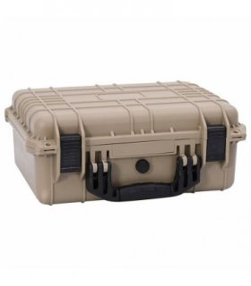 vidaXL Hard Luggage Case with Storage Sand 40.5 x 33 x 17.5 cm