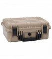 vidaXL Hard Luggage Case with Storage Sand 40.5 x 33 x 17.5 cm