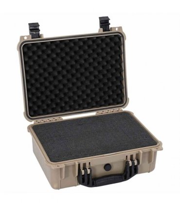 vidaXL Hard Luggage Case with Storage Sand 40.5 x 33 x 17.5 cm