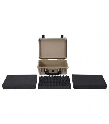 vidaXL Hard Luggage Case with Storage Sand 40.5 x 33 x 17.5 cm