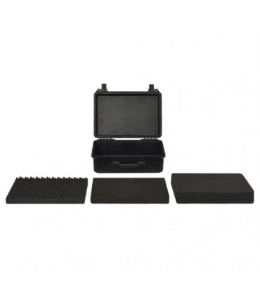 vidaXL Portable Flight Case Black 47x36x18 cm PP — Size: 47 x 36 x 18 cm