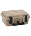 vidaXL Hard Luggage Case with Storage Sand 27 x 24.5 x 12.5 cm