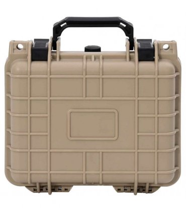 vidaXL Hard Luggage Case with Storage Sand 27 x 24.5 x 12.5 cm