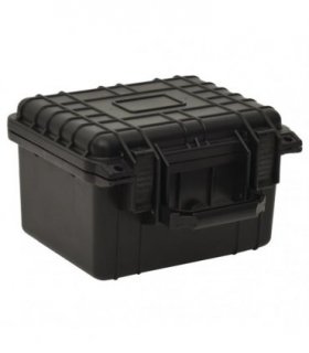 vidaXL Portable Flight Case Black 27x25x18 cm PP — Size: 27 x 25 x 18 cm
