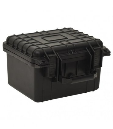 vidaXL Portable Flight Case Black 27x25x18 cm PP — Size: 27 x 25 x 18 cm