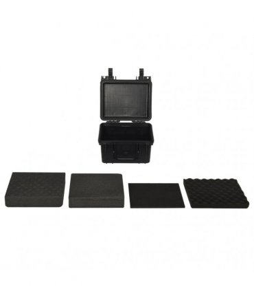 vidaXL Portable Flight Case Black 27x25x18 cm PP — Size: 27 x 25 x 18 cm