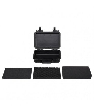 vidaXL Portable Flight Case Black 30x22x10 cm PP — Size: 30 x 22 x 10 cm