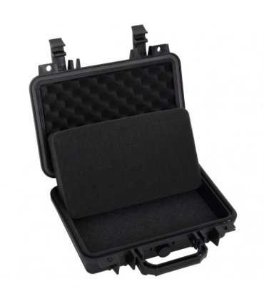 vidaXL Portable Flight Case Black 30x22x10 cm PP — Size: 30 x 22 x 10 cm
