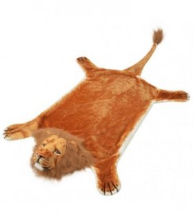 vidaXL Lion Carpet Plush 205 cm Brown