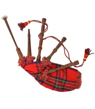 vidaXL Kid’s Scottish Great Highland Bagpipes Red Royal Stewart Tartan