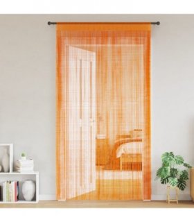 vidaXL String Curtains 2 pcs Orange 140x250 cm — Size: 140 cm