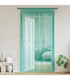 vidaXL String Curtains 2 pcs Turquoise 140x250 cm — Size: 140 cm