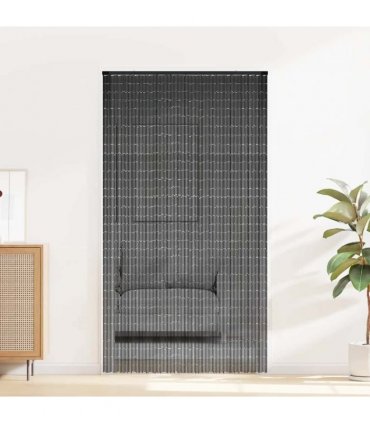 vidaXL Insect Door Curtain Dark Grey 120x220 cm Bamboo — Size: 120 x 220 cm