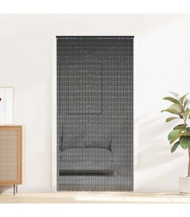 vidaXL Insect Door Curtain Dark Grey 100x200 cm Bamboo — Size: 100 x 200 cm