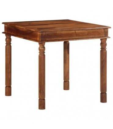 vidaXL Dining Table 80x80x77 cm Solid Wood Acacia — Size: 80 x 80 x 77 cm