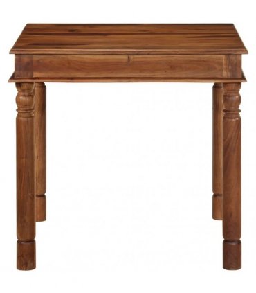 vidaXL Dining Table 80x80x77 cm Solid Wood Acacia — Size: 80 x 80 x 77 cm