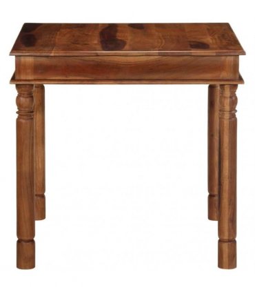 vidaXL Dining Table 80x80x77 cm Solid Wood Acacia — Size: 80 x 80 x 77 cm
