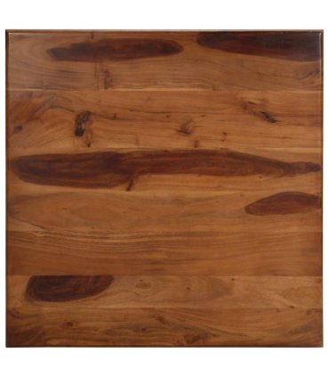 vidaXL Dining Table 80x80x77 cm Solid Wood Acacia — Size: 80 x 80 x 77 cm