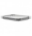 vidaXL Gastronorm Containers 4 pcs GN 1/1 20 mm Stainless Steel — Size: 530 x 325 x 20 mm