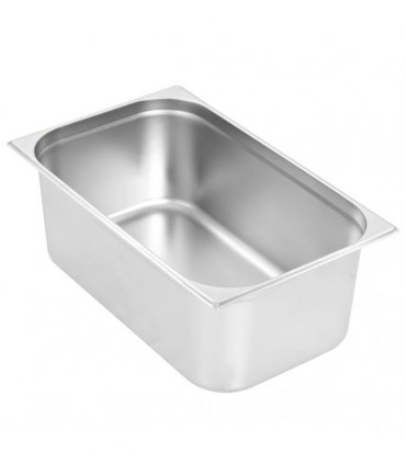 vidaXL Gastronorm Containers 2 pcs GN 1/1 200 mm Stainless Steel — Size: 530 x 325 x 200 mm