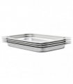 vidaXL Gastronorm Containers 4 pcs GN 1/1 40 mm Stainless Steel — Size: 530 x 325 x 40 mm
