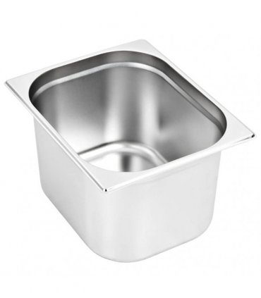vidaXL Gastronorm Containers 2 pcs GN 1/2 200 mm Stainless Steel — Size: 325 x 265 x 200 mm