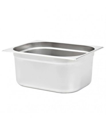 vidaXL Gastronorm Containers 2 pcs GN 1/2 150 mm Stainless Steel — Size: 325 x 265 x 150 mm