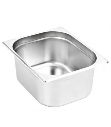 vidaXL Gastronorm Containers 2 pcs GN 1/2 150 mm Stainless Steel — Size: 325 x 265 x 150 mm