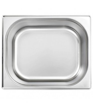 vidaXL Gastronorm Containers 2 pcs GN 1/2 150 mm Stainless Steel — Size: 325 x 265 x 150 mm